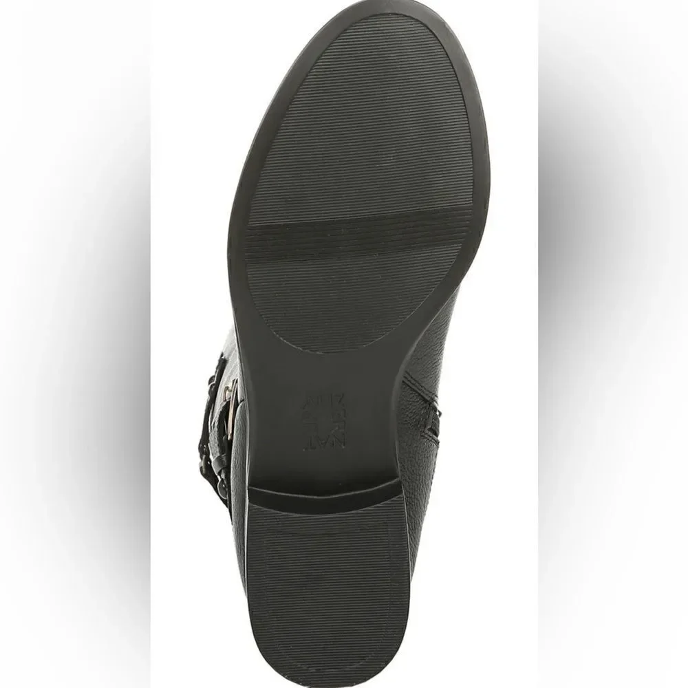 Naturalizer Women’s Jackie leather tall riding  wide calf black boot size 5, NIB